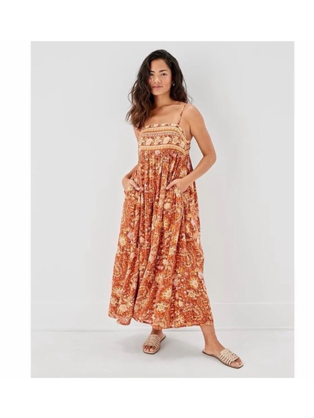 American Eagle Floral Maxi Dress M